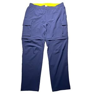 Bonobos Fielder Pants Men's Large (Fits 32x31) Blue Convertible Cargo Ripstop